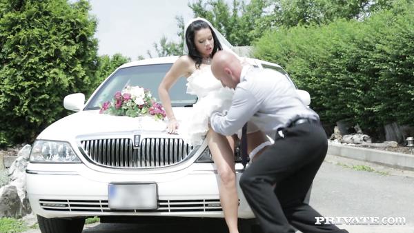 My wife gets fucked by driver before our wedding